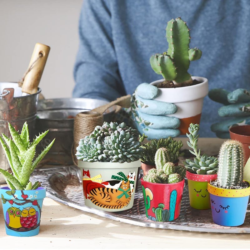 CH HAICHENG 12 Colors Acrylic Paint Pens for Rocks Painting, Wood, Metal, Glass, Plastic, Canvas, Ceramic, Seashell, Paint Markers for Plastic Surfaces - Image 5